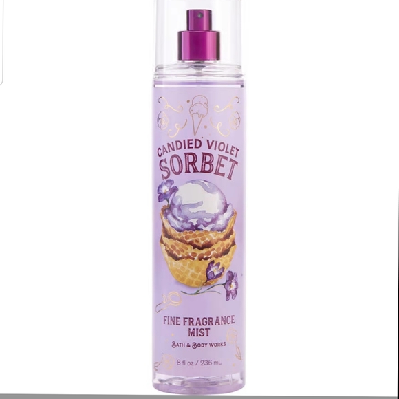 NWT Bath & Body Works Candied Violet Sorbet - 8 fl oz/ 236mL - Picture 1 of 5